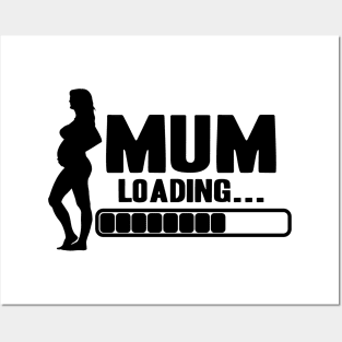 Cute Mom To Be Loading New Mother Newborn Baby Pregnancy Pregnant Posters and Art